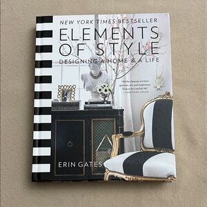 Elements of Style by Erin Gates - Black and White Home Accent Book